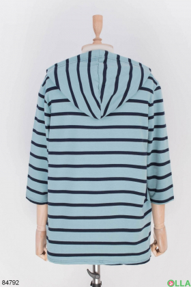 Women's striped hoodie