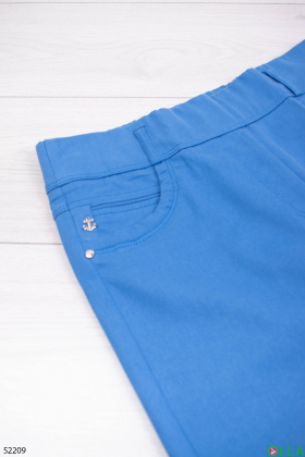 Жіночі блакитні штани
