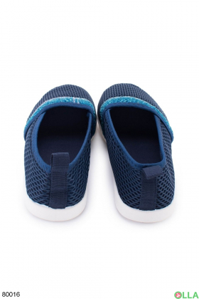 Women's blue slip-on sneakers