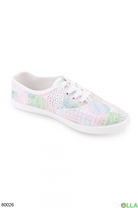 Women's multicolored lace-up sneakers