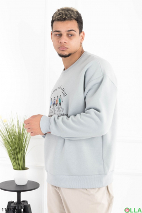 Men's gray sweatshirt with print
