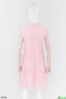 Женское розовое платье