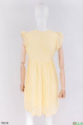 Жіноча жовта сукня