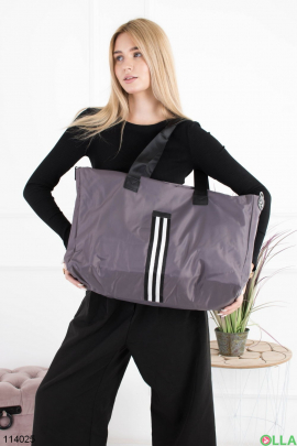 Фіолетова спортивна сумка з текстилю