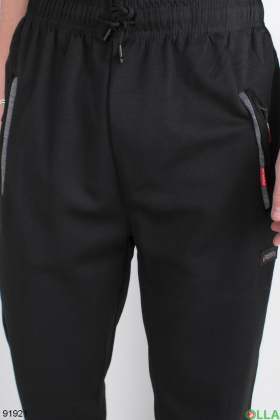 Мужские спортивные темно-серые брюки