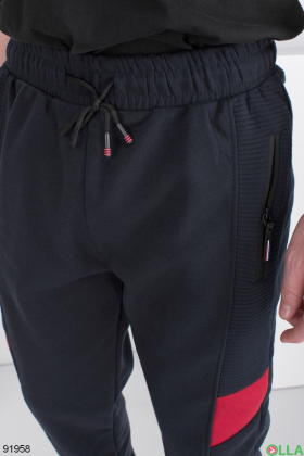 Мужские спортивные брюки с надписями, на флисе