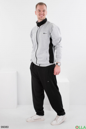 Men's black and gray tracksuit