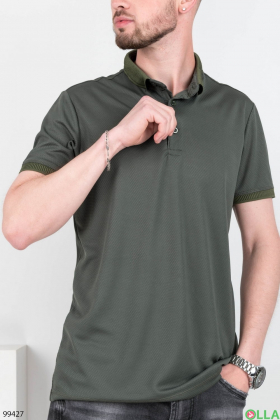 Мужская футболка-поло цвета хаки