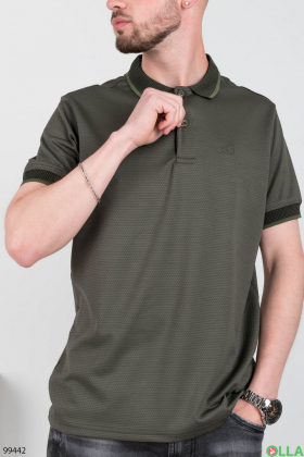Чоловіча футболка-поло кольору хакі
