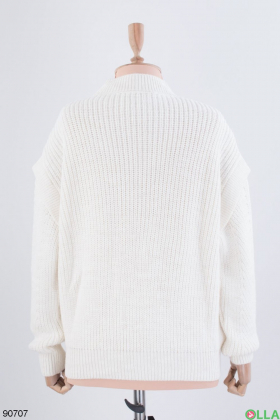 Жіночий білий светр