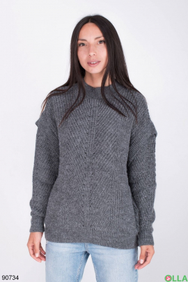 Женский серый свитер 