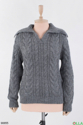 Женский серый свитер