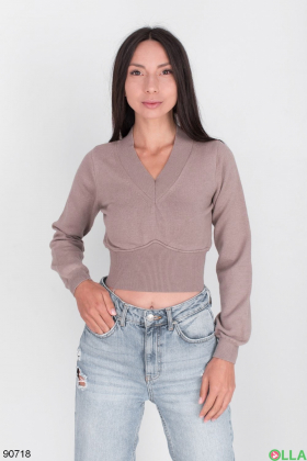 Жіночий светр з вирізом