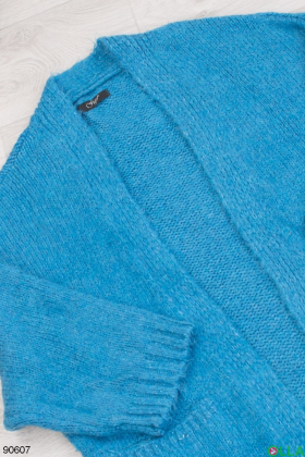 Women's blue cardigan