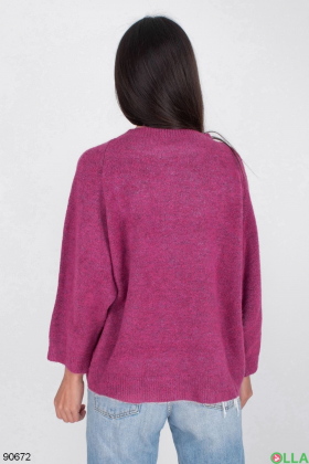 Жіночий малиновий светр