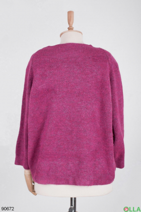 Women's raspberry sweater