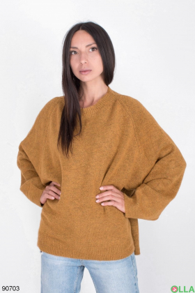 Женский темно-желтый свитер