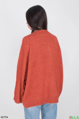 Женский терракотовый свитер