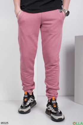 Мужские розовые спортивные брюки