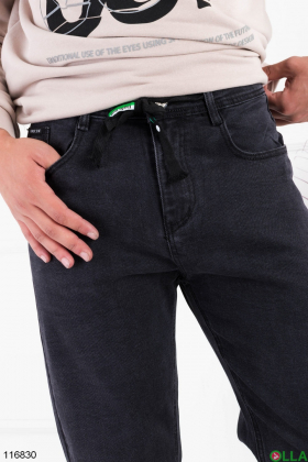 Men's dark gray jeans