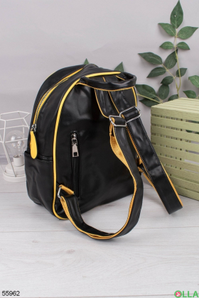 Женский Черно-желтый рюкзак
