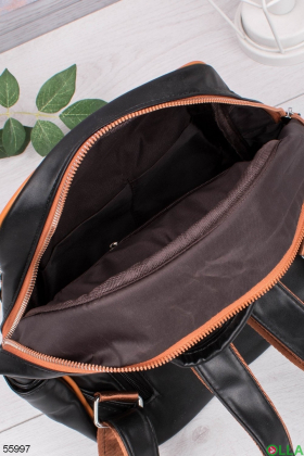 Женский Черно-оранжевый рюкзак
