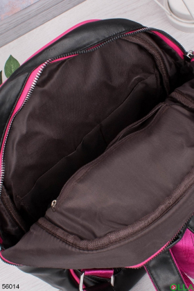 Женский Черно-розовый рюкзак