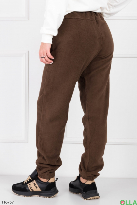 Женские коричневые спортивные брюки