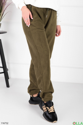 Жіночі спортивні брюки кольору хакі