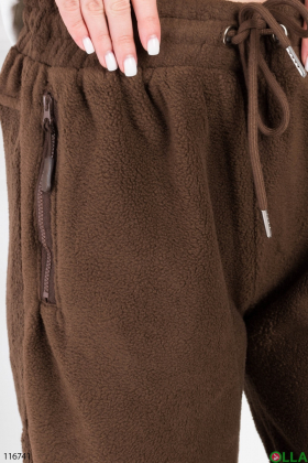 Жіночі коричневі спортивні брюки