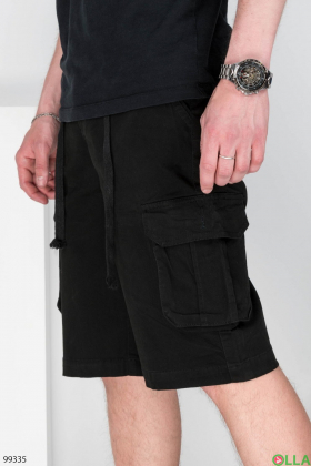 Men's black shorts