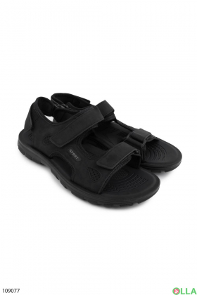Men's black sandals