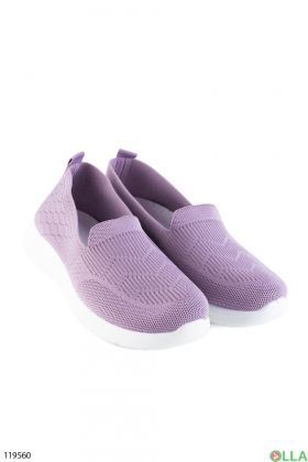 Жіночі фіолетові кросівки з текстилю