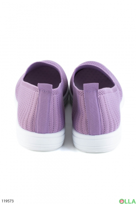 Жіночі фіолетові кросівки з текстилю