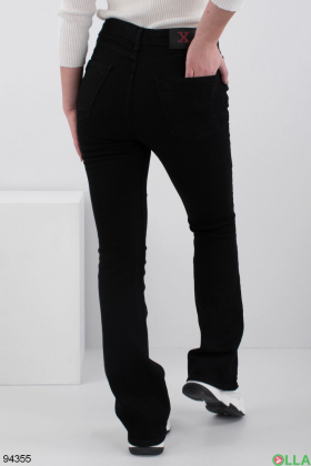 Women's black flared jeans
