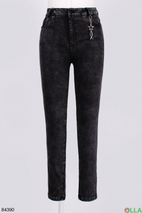 Жіночі темно-сірі джинси