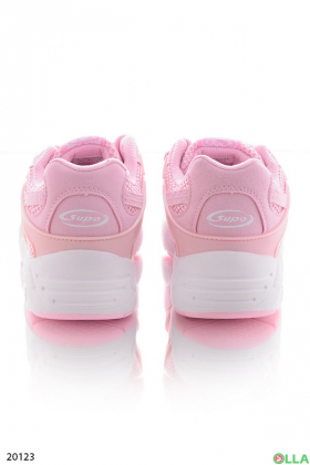 Женские  кроссовки розового цвета