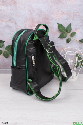 Жіночий Чорно-зелений рюкзак