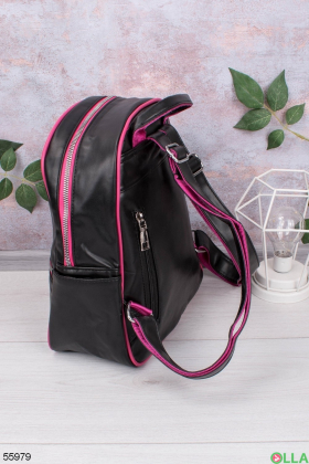 Жіночий Чорно-рожевий рюкзак