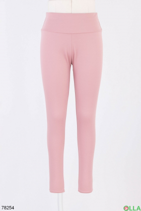 Women's pink athletic leggings