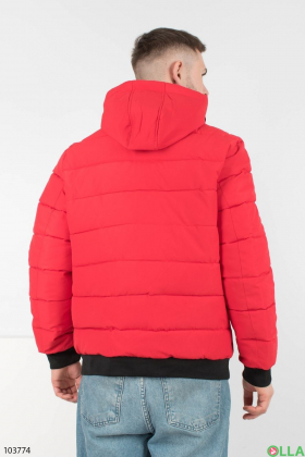 Мужская красная зимняя куртка-трансформер