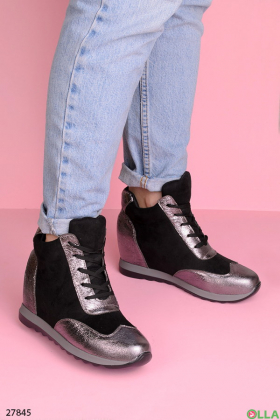 Жіночі темно-бежеві зимові черевики