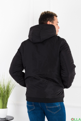 Men's reversible hooded windbreaker jacket