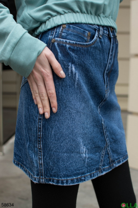 Жіноча джинсова спідниця