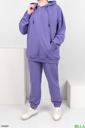 Жіночий фіолетовий спортивний костюм батал