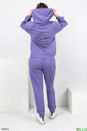 Women's purple tracksuit