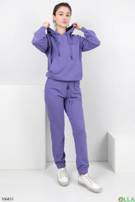 Женский фиолетовый спортивный костюм