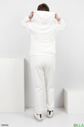 Женский белый спортивный костюм