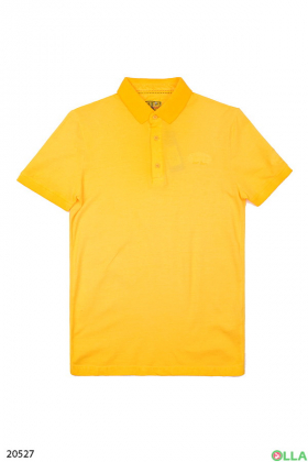 Чоловіча футболка-поло жовтого кольору