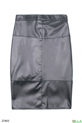 Women's green midi skirt